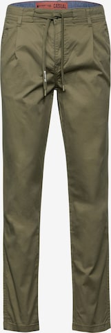 Street One MEN Loose fit Chino Pants in Green: front