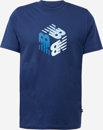 new balance Shirt 'Essentials Explorer' in Blue: front