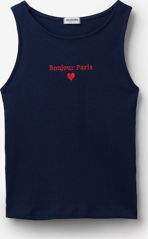 Tezenis Top in Blue: front
