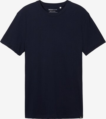 T-Shirt TOM TAILOR DENIM en bleu : devant