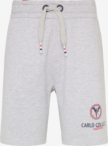 Carlo Colucci Regular Pants 'Contarino' in Grey: front