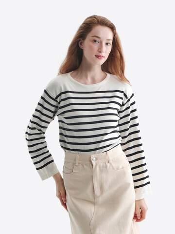 TorWeit Sticktop 'Fine Knitted Top'‌‌ in Schwarz