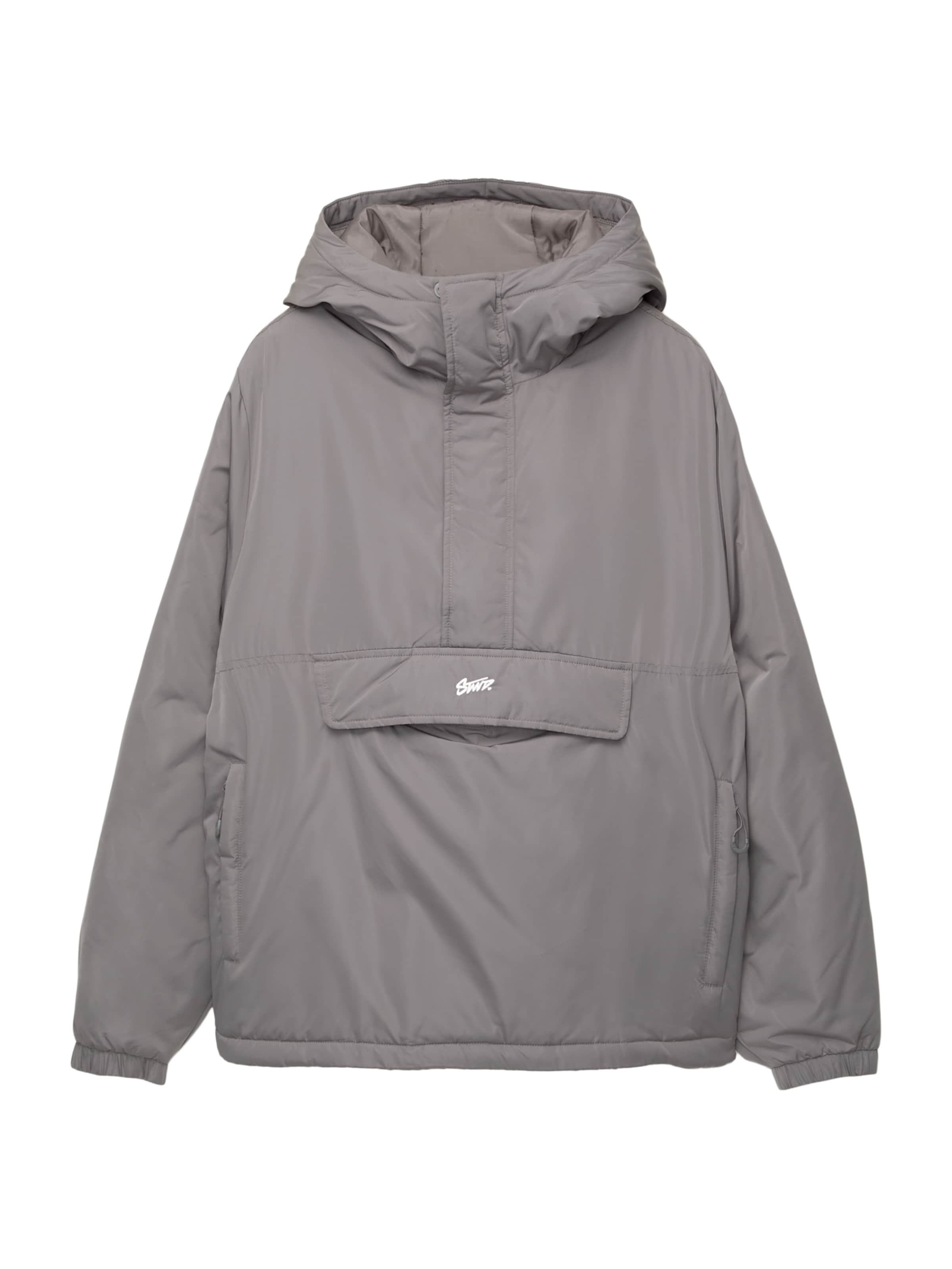 Giacca di mezza stagione 'STWD' di Pull&Bear in grigio: frontale