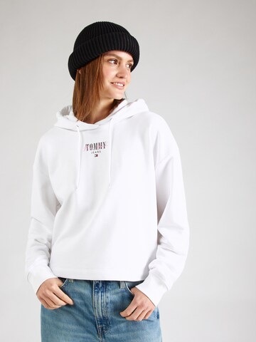 Sweat-shirt 'ESSENTIAL' Tommy Jeans en blanc : devant