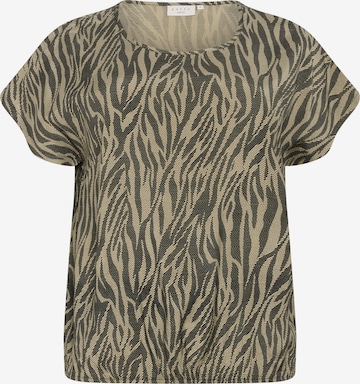 KAFFE CURVE Blouse 'Maren' in Beige: voorkant