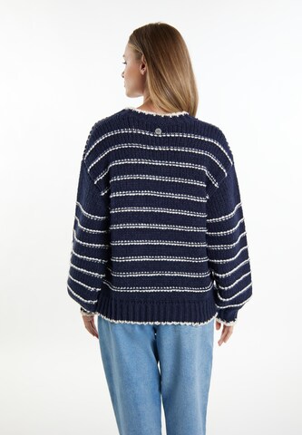 DreiMaster Maritim Sweater 'Grassland' in Blue