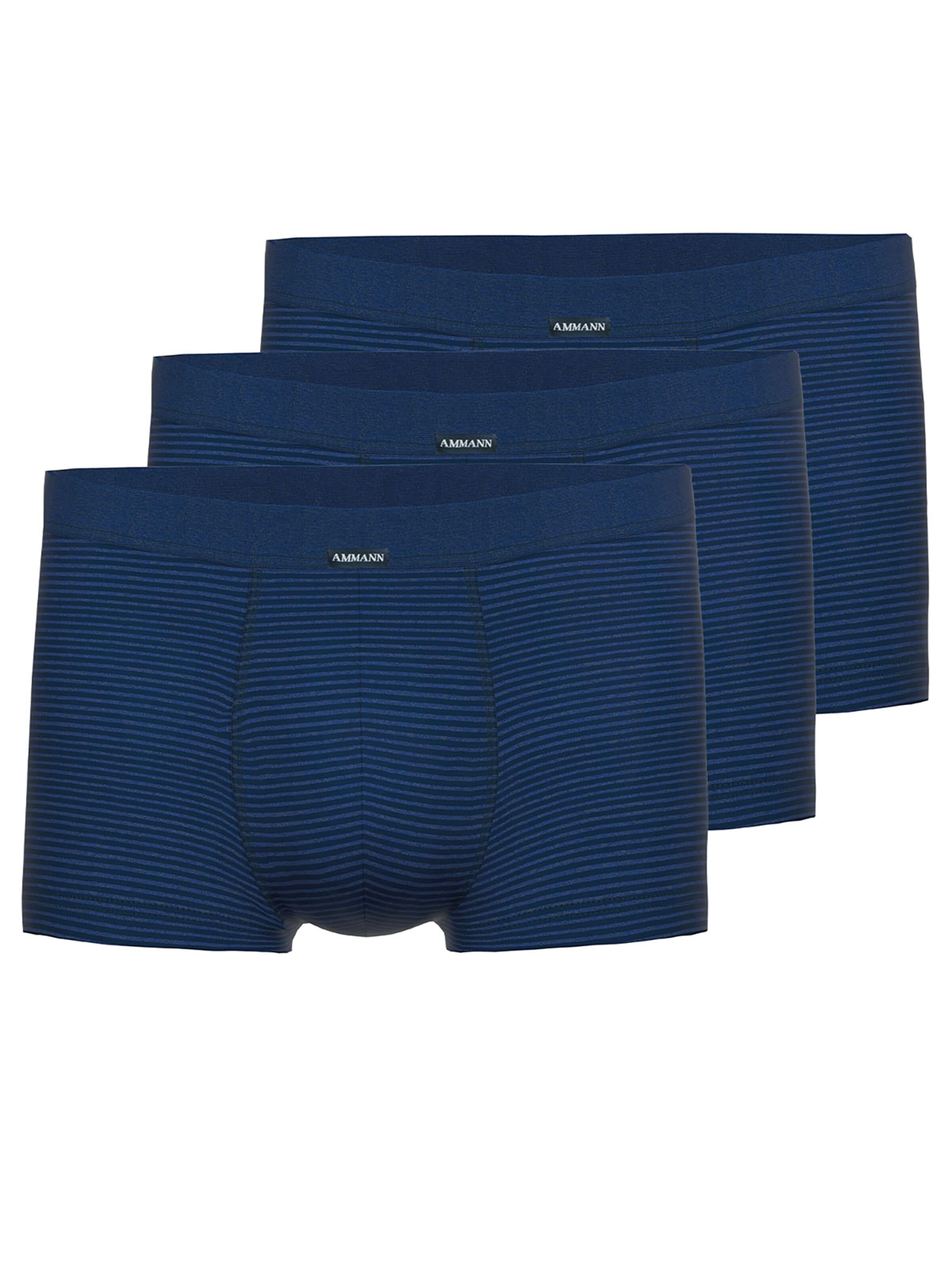 Ammann Boxer shorts 'Jeans Feinripp' in Blue: front