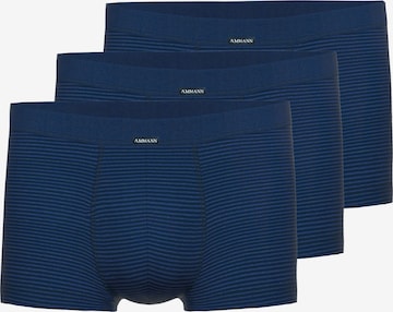 Ammann Boxershorts 'Jeans Feinripp' in Blau: Vorderseite