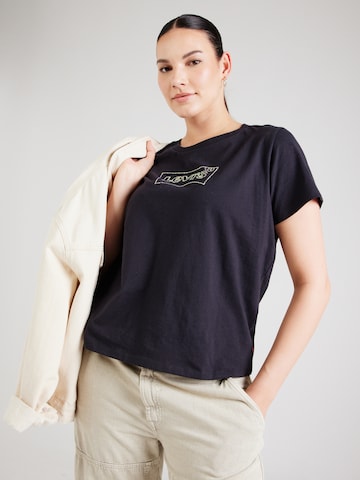 Levi's® Plus T-Shirt 'THE PERFECT' in Schwarz: Vorderseite