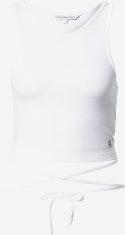 Calvin Klein Jeans Regular Top in White: front