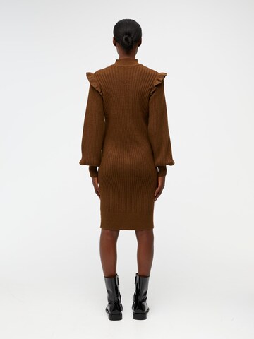 OBJECT Knitted dress 'Diva' in Brown