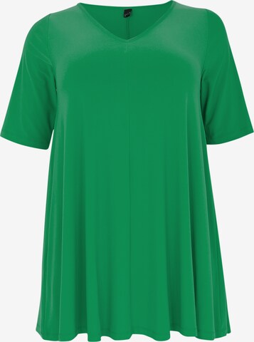 Yoek Shirt in Groen: voorkant