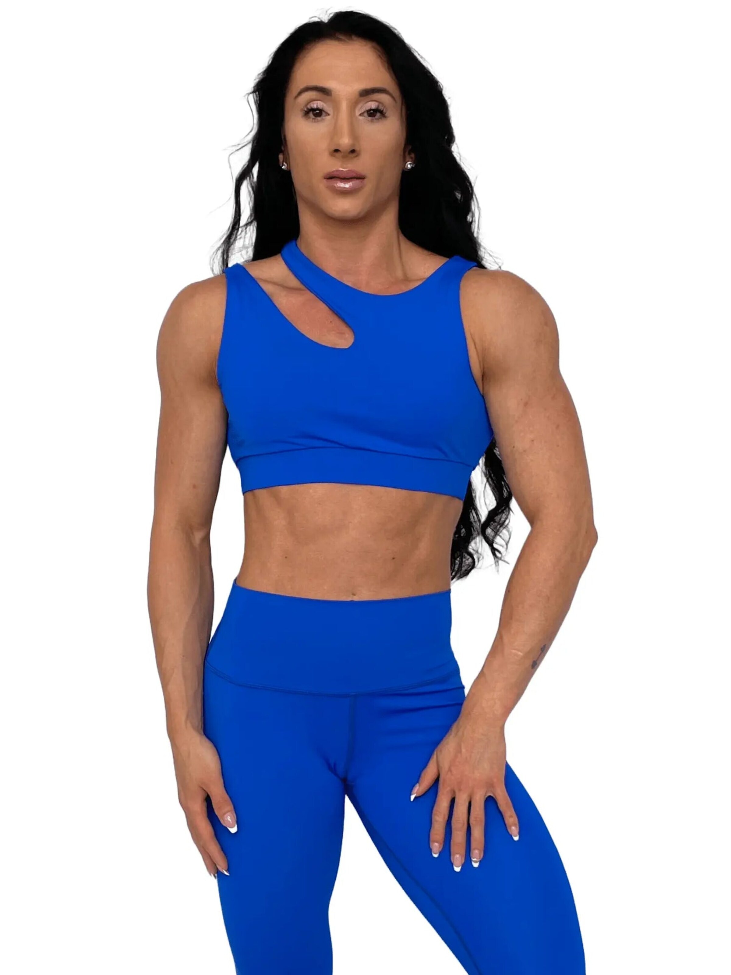 Haut de sport LUXFEEL en bleu : devant