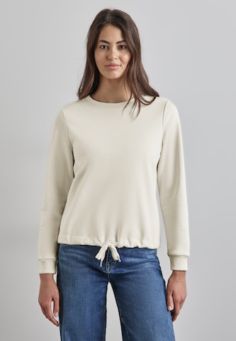 STREET ONE Sweatshirt in Beige: Vorderseite