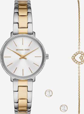 Michael Kors Jewelry Set in Silver: front