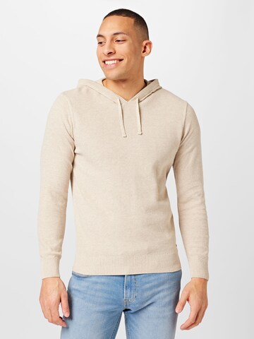 Pullover di No Excess in beige: frontale