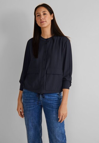 STREET ONE Blouse in Blue: front