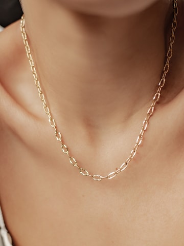 Hey Happiness - Cadena 'Textured Link' en oro: frente