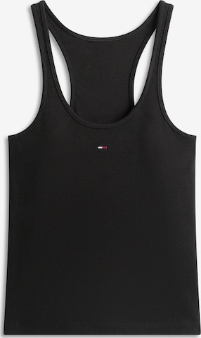 juoda Tommy Jeans Palaidinė be rankovių: priekis