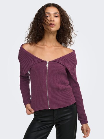 ONLY Strickjacke 'ONLElly' in Rot: Vorderseite