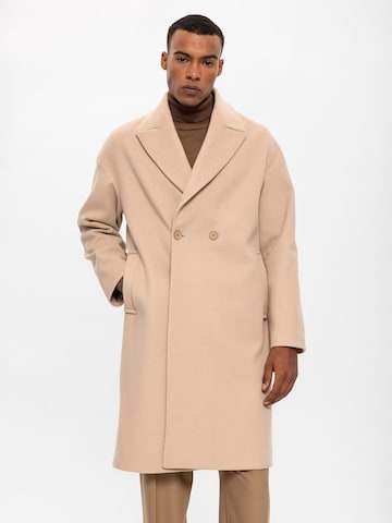 Antioch Between-seasons coat in Beige: front