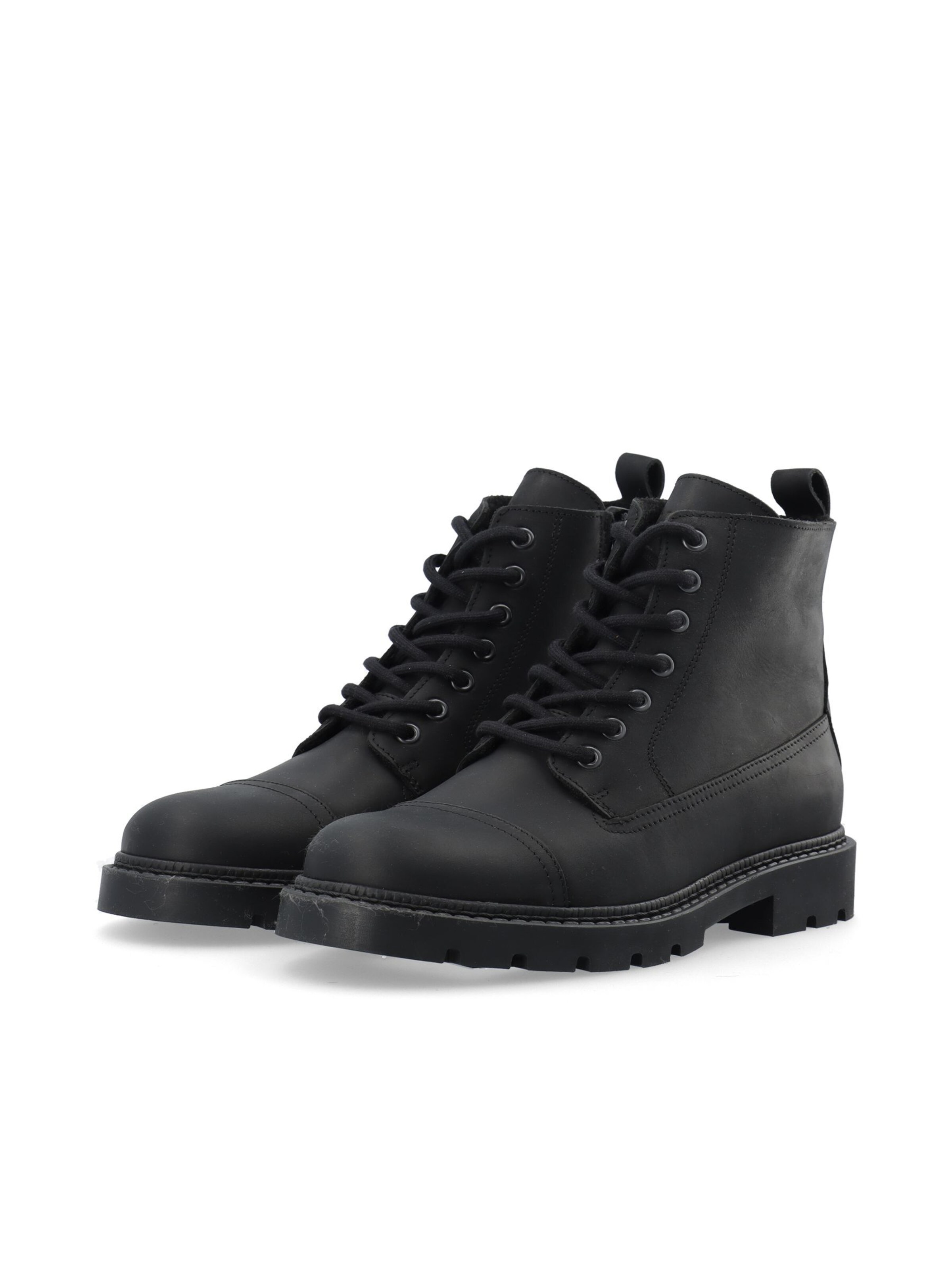 Bianco Lace-up boots 'JEFF' in Black