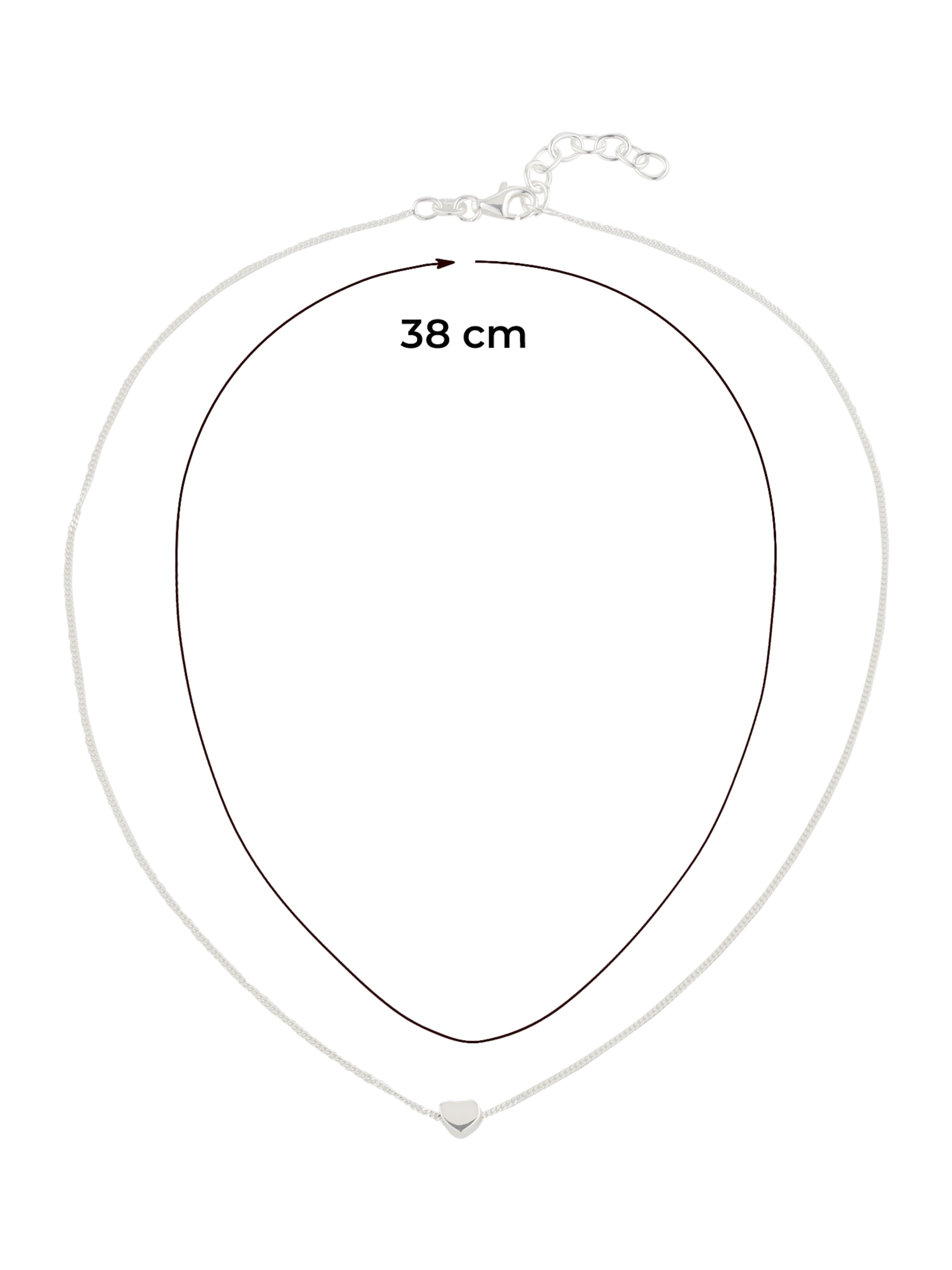 ELLI Lánc 'Herz' - ezüst