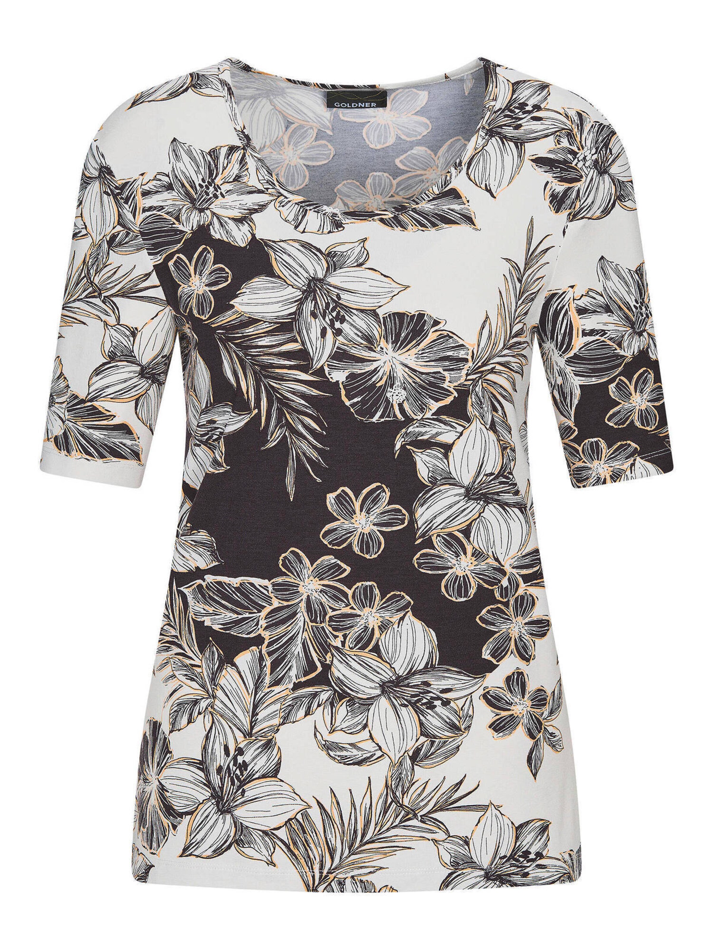 Goldner Shirt in Wit: voorkant