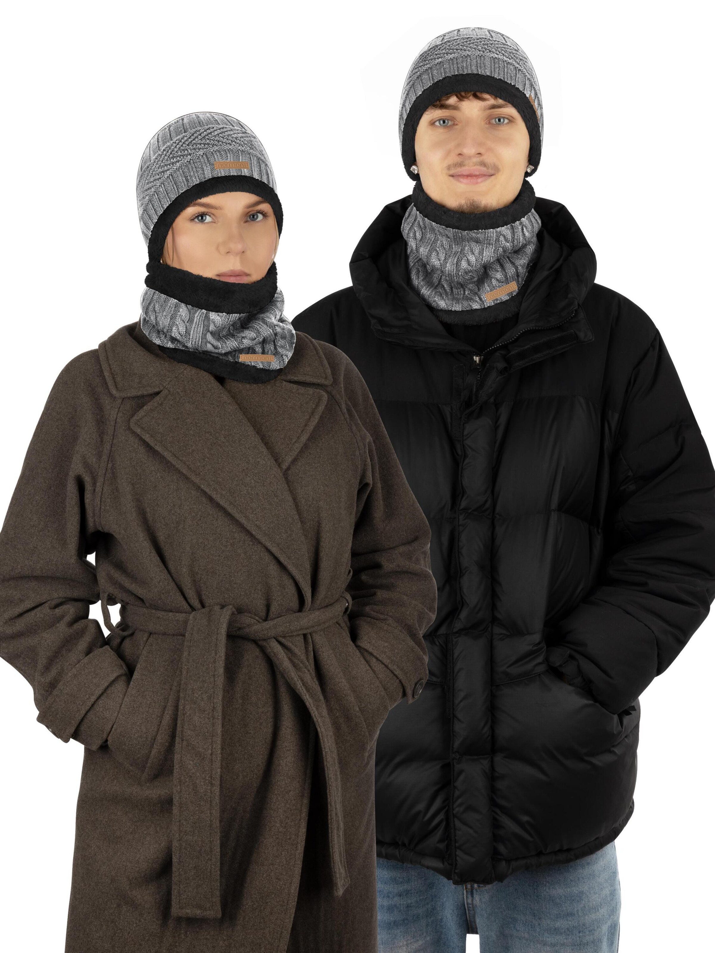 Bonnet 'Kebili' normani en gris : devant