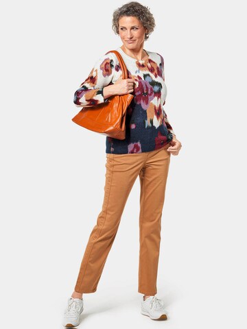 Goldner Pullover in Mischfarben