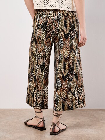 Wide Leg Pantalon Apricot en vert