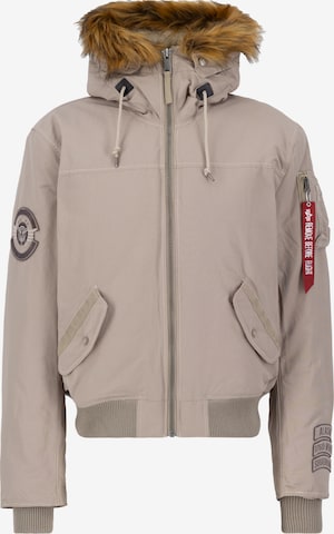 ALPHA INDUSTRIES Зимняя куртка в Бежевый: спереди
