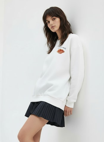 Felpa 'Mimi' di studioselect in bianco: frontale