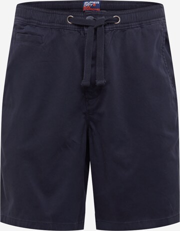 Superdry Regular Chino 'Sunscorched' in Blauw: voorkant