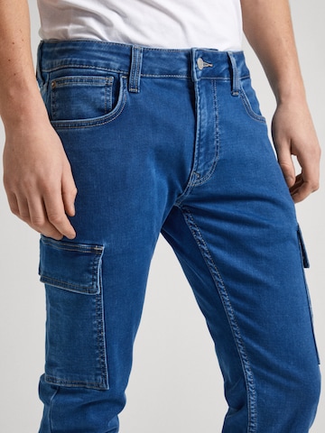 Pepe Jeans Tapered Cargo Jeans in Blue