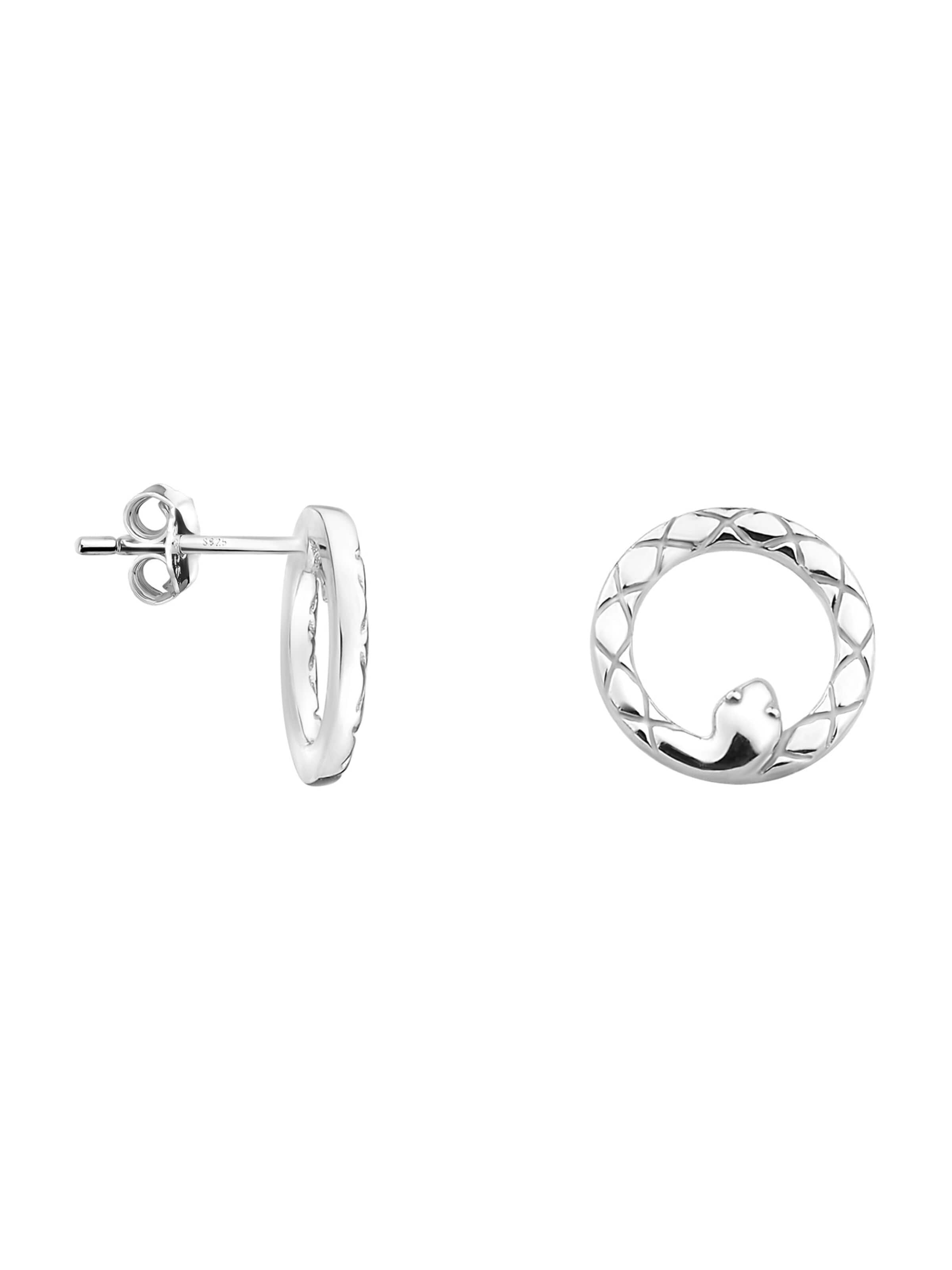 Sofia Milani Earrings 'Snake' in Silver: front