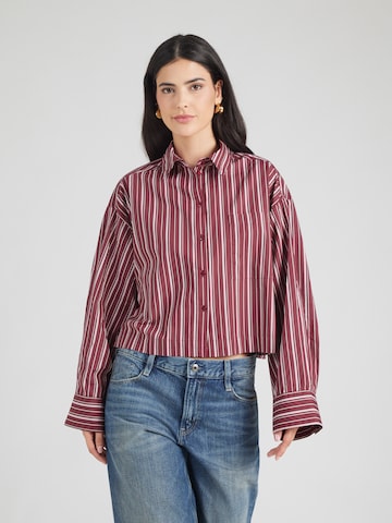 SELECTED Bluse 'SLFASTHA' in Rot: Vorderseite