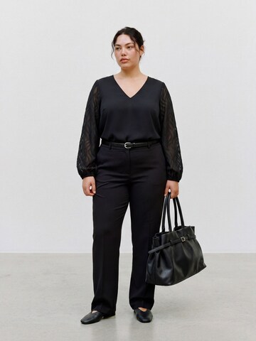 Vero Moda Curve Bluse 'VMCAlva' i sort