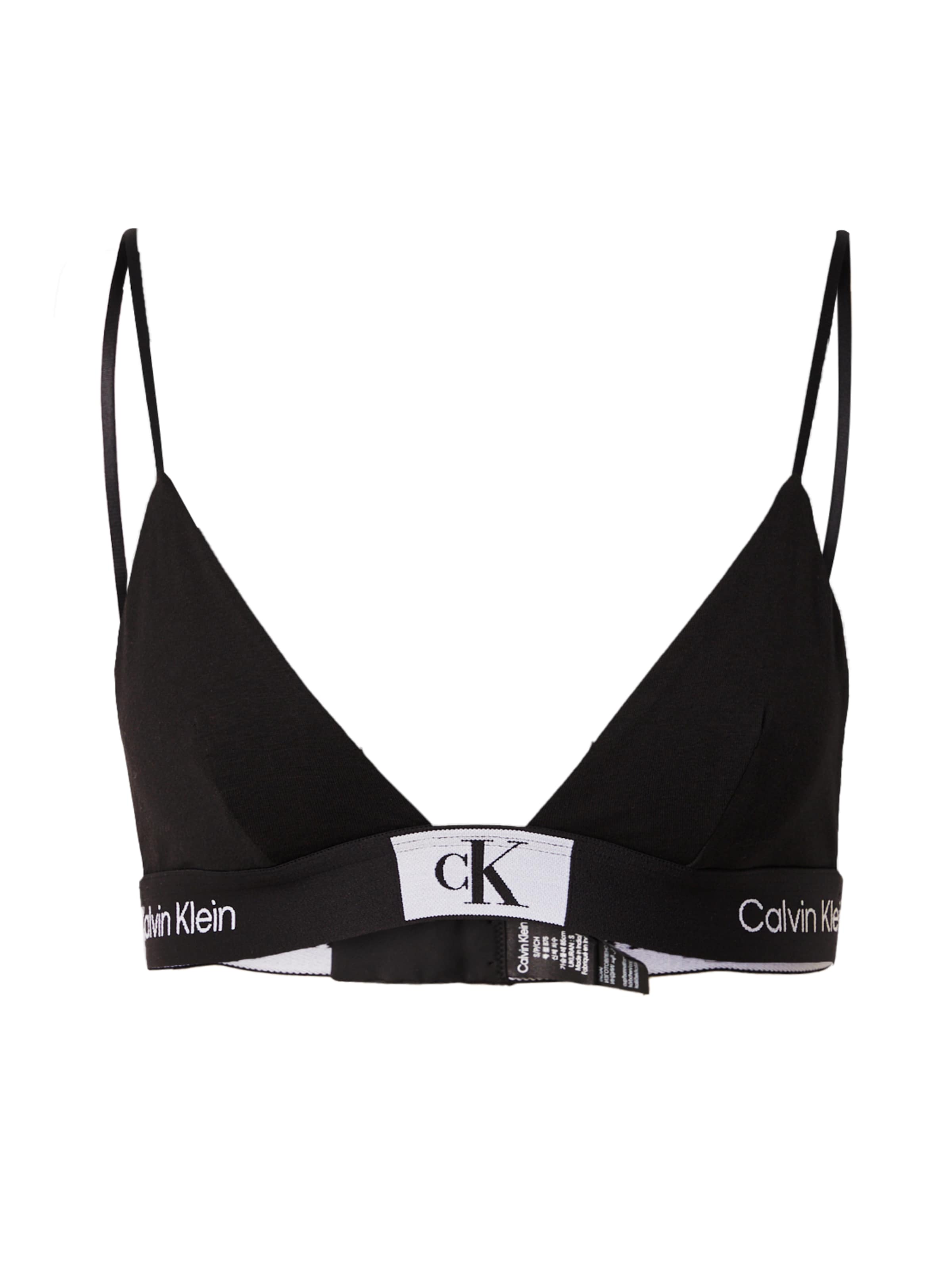 Calvin Klein Underwear Trójkąt Biustonosz w kolorze czarny: przód