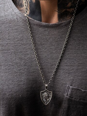 Pendentif 'PRAYING HANDS' REYTEL en argent : devant