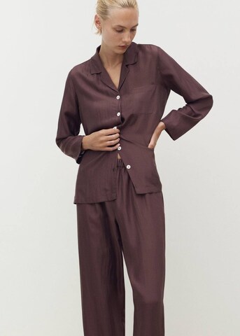 MANGO Pajama Pants 'Habo' in Purple