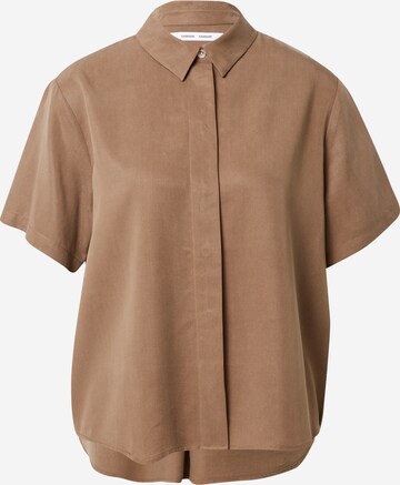 Samsøe Samsøe Blouse 'MINA' in Brown: front