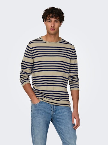 Pull-over 'Oby' Only & Sons en beige