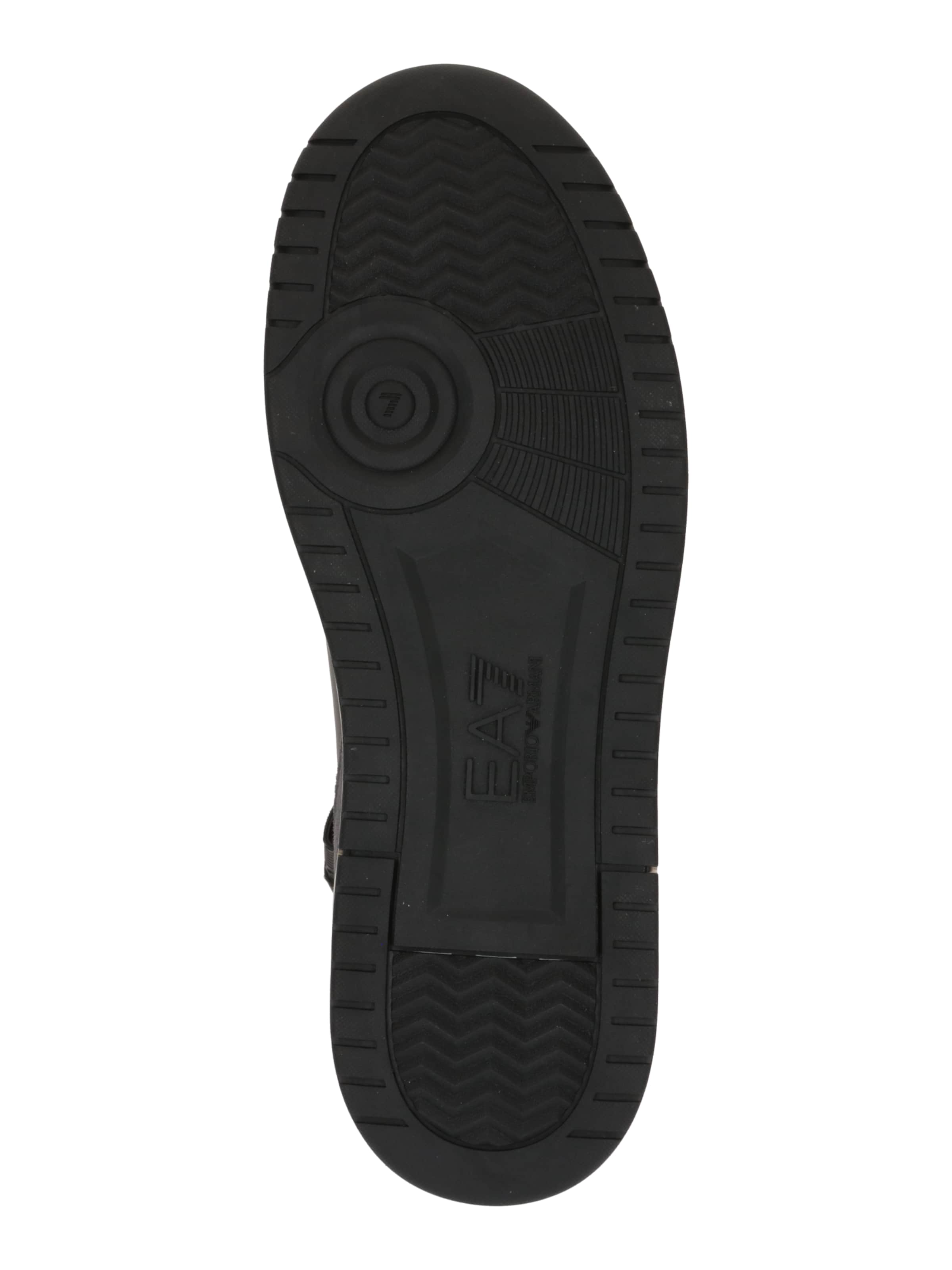 EA7 Emporio ArmaniVisoke tenisice 'BASKET BASELINE' - crna boja