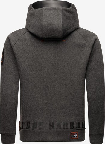 STONE HARBOUR - Sudadera con cremallera 'Finn Luca' en gris