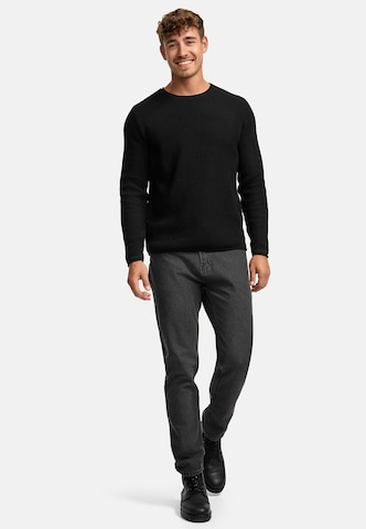 INDICODE JEANS Trui 'Petri' in Zwart