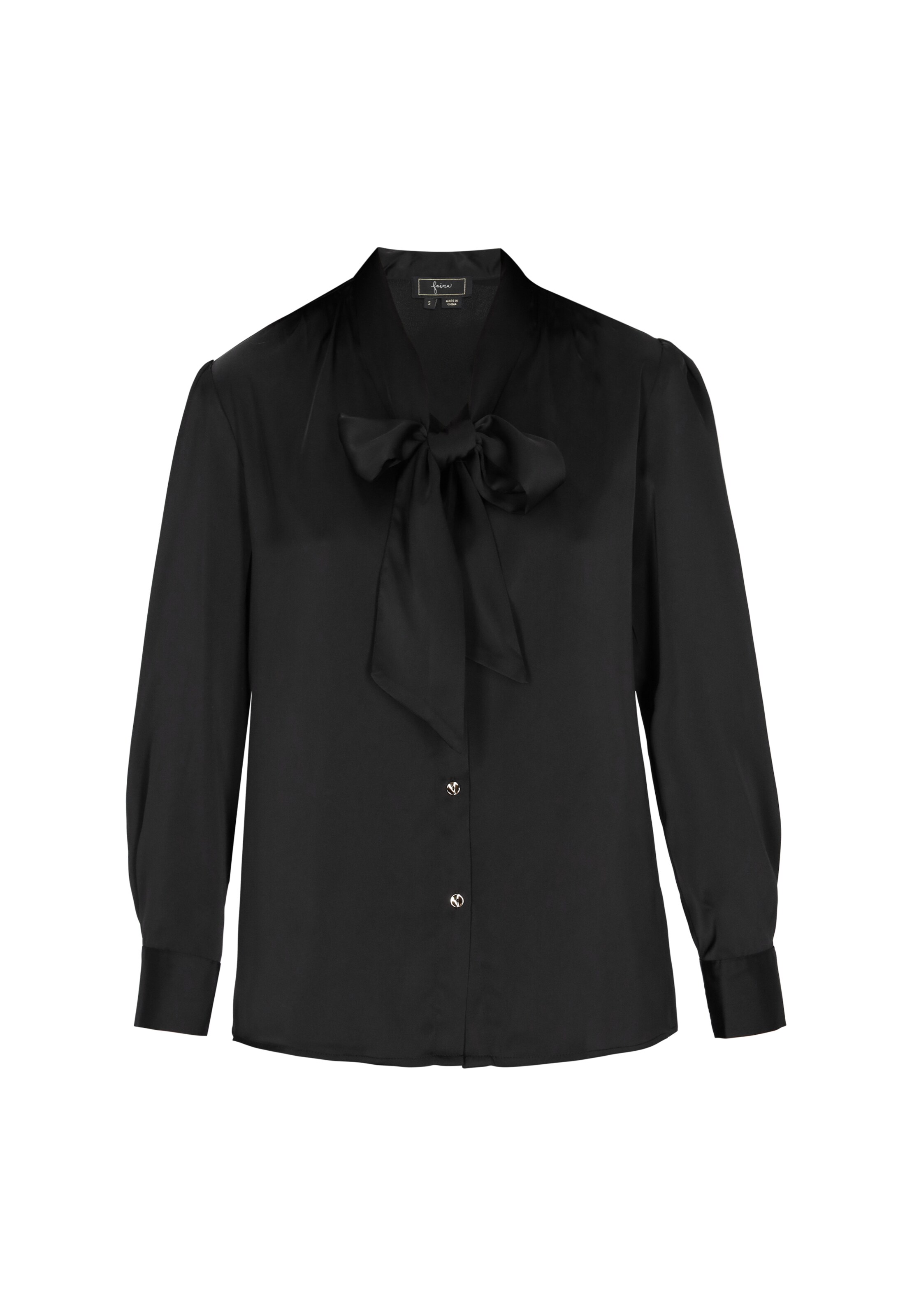 faina - Blusa em preto: frente