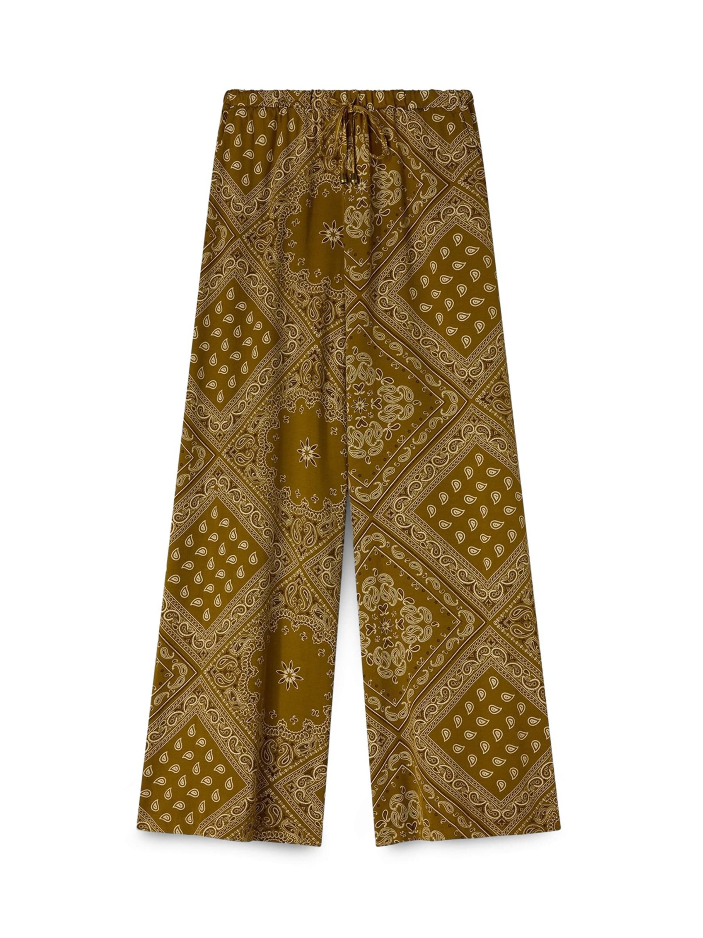 MOTIVI - Acampanado Pantalón en verde: frente