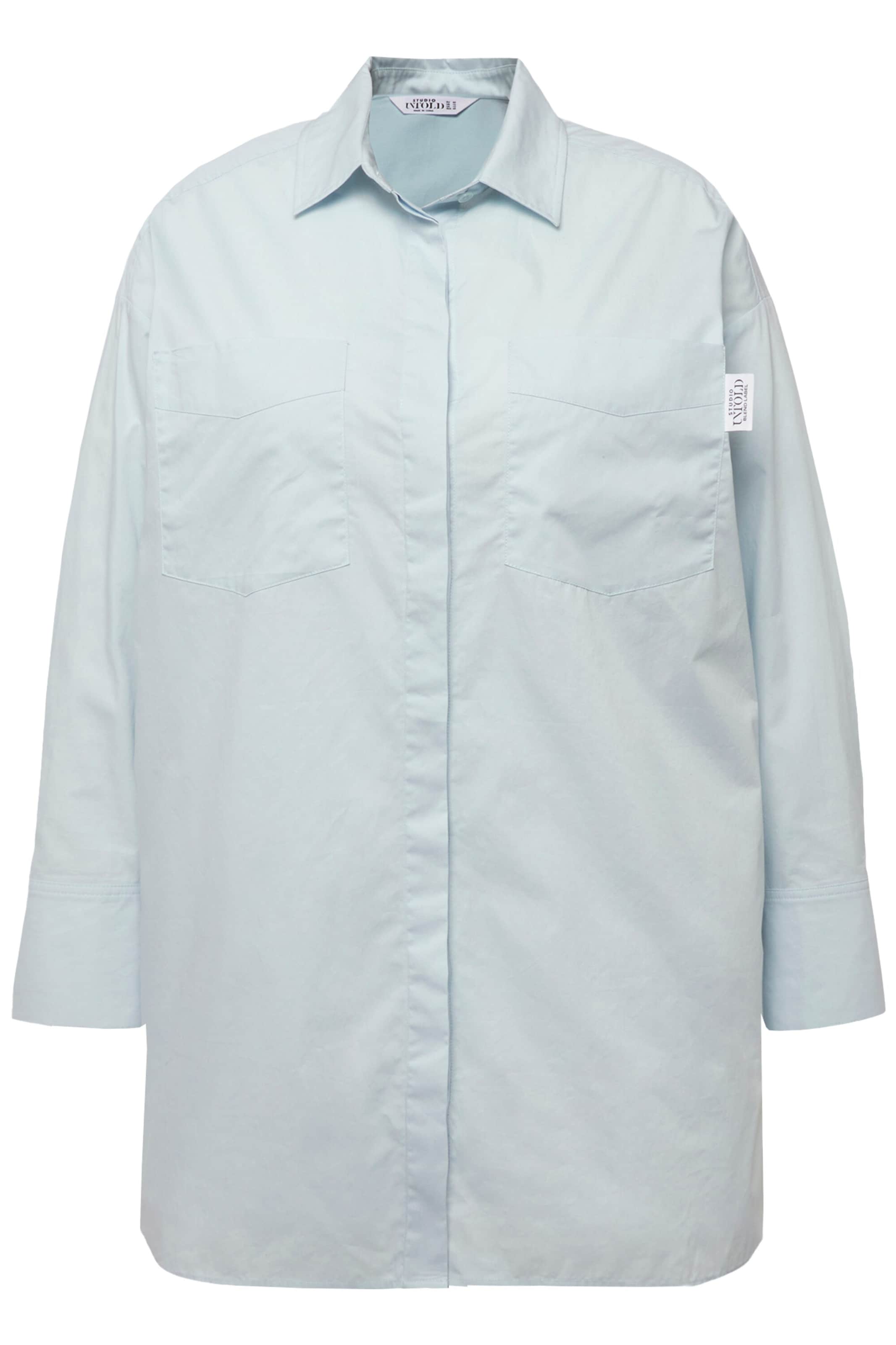 Studio Untold Overhemd in Blauw: voorkant