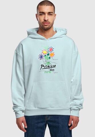 Sweat-shirt 'Apoh - Picasso Flowers of Peace' Merchcode en bleu : devant